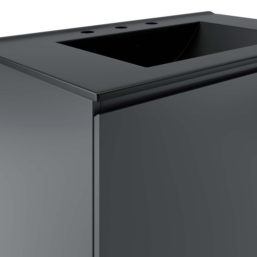 Bryn 30" Wall-Mount Bathroom Vanity By Modway - EEI-5778 | Bathroom Accessories | Modishstore - 7