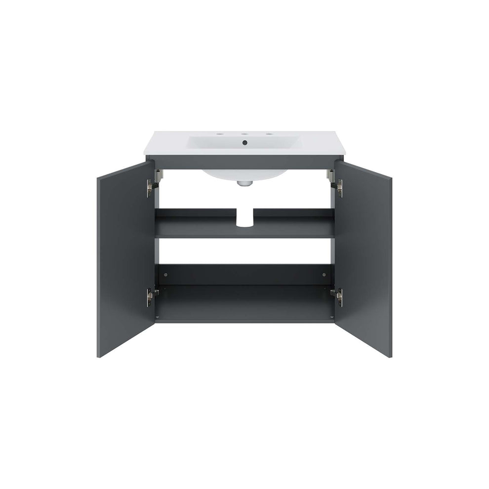 Bryn 30" Wall-Mount Bathroom Vanity By Modway - EEI-5778 | Bathroom Accessories | Modishstore - 11