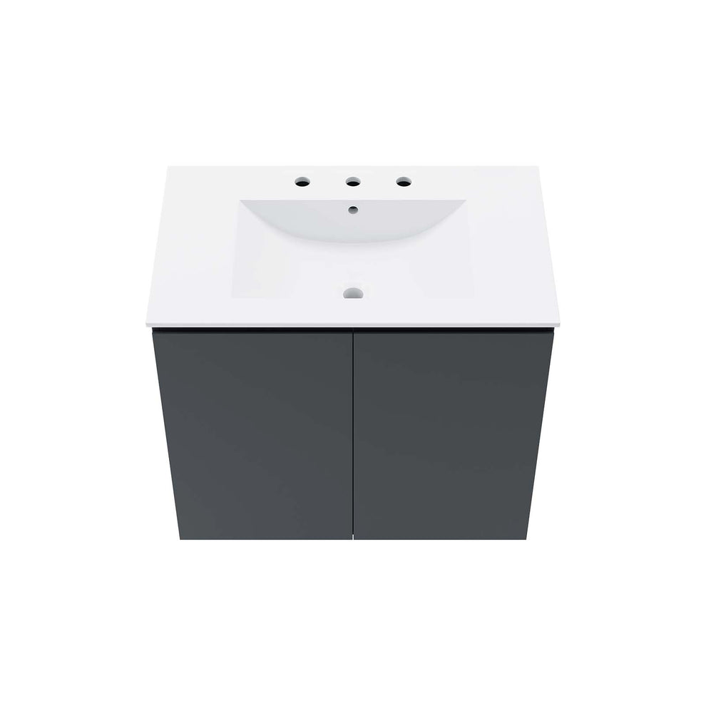 Bryn 30" Wall-Mount Bathroom Vanity By Modway - EEI-5778 | Bathroom Accessories | Modishstore - 12