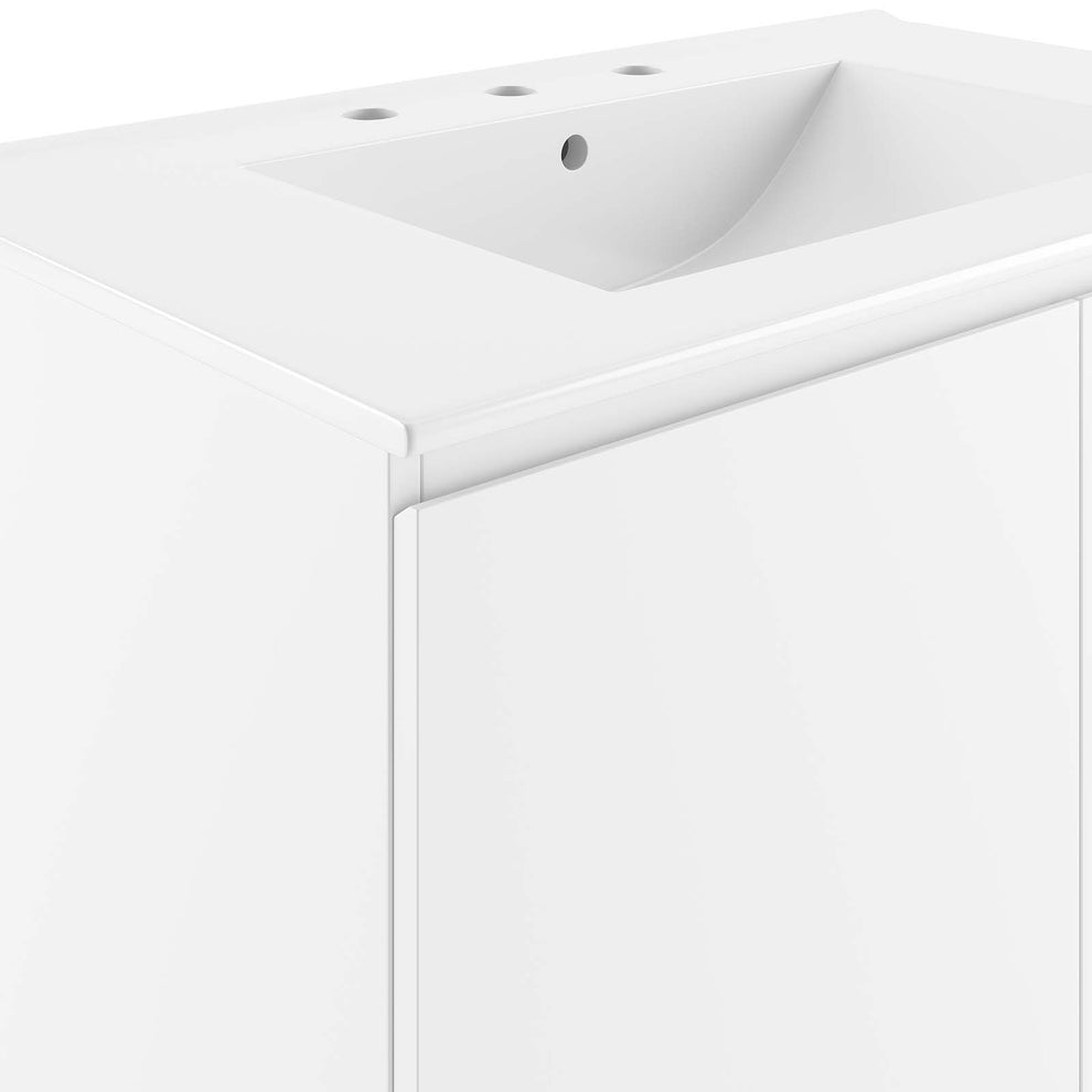 Bryn 30" Wall-Mount Bathroom Vanity By Modway - EEI-5778 | Bathroom Accessories | Modishstore - 30