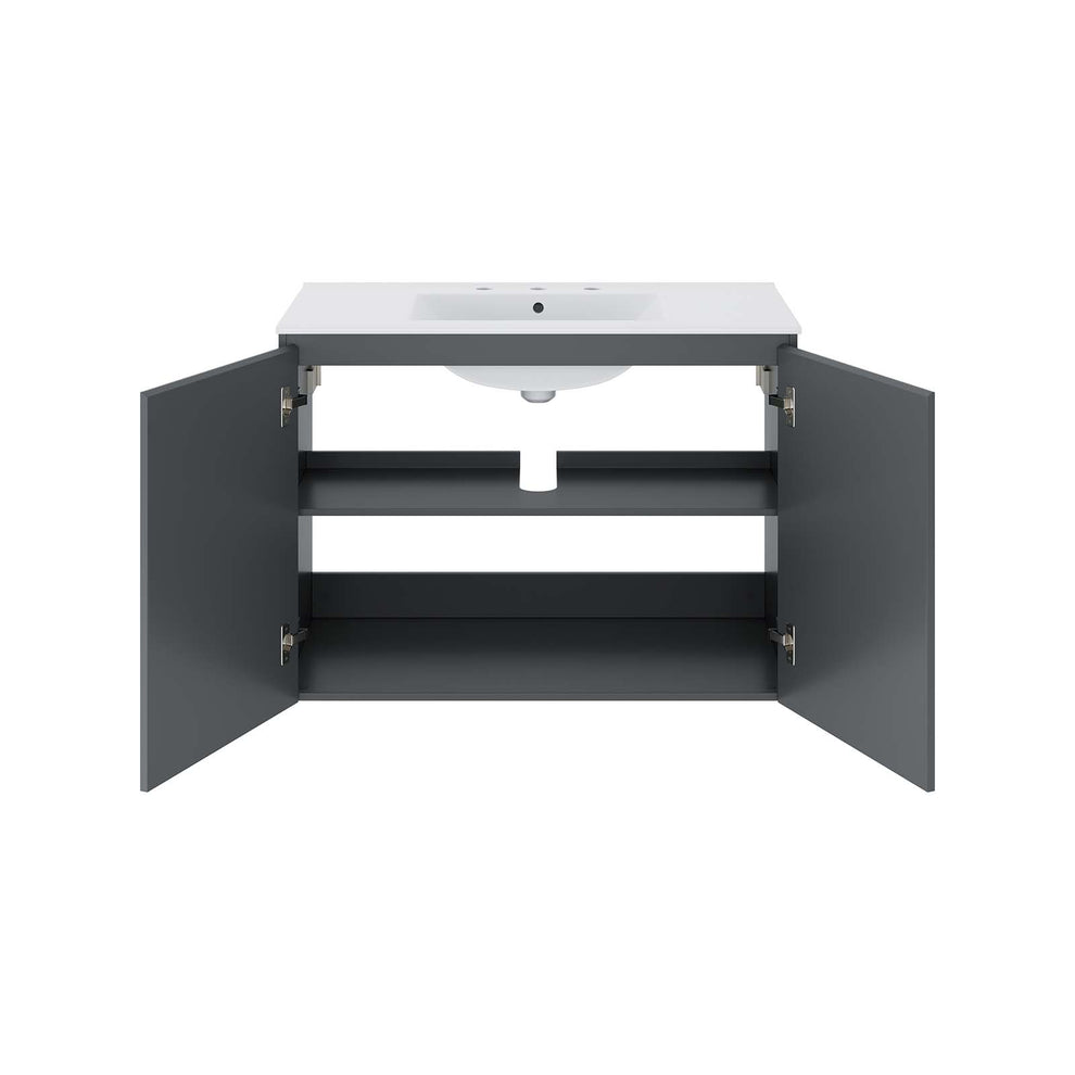 Bryn 36" Wall-Mount Bathroom Vanity By Modway - EEI-5779 | Bathroom Accessories | Modishstore - 11