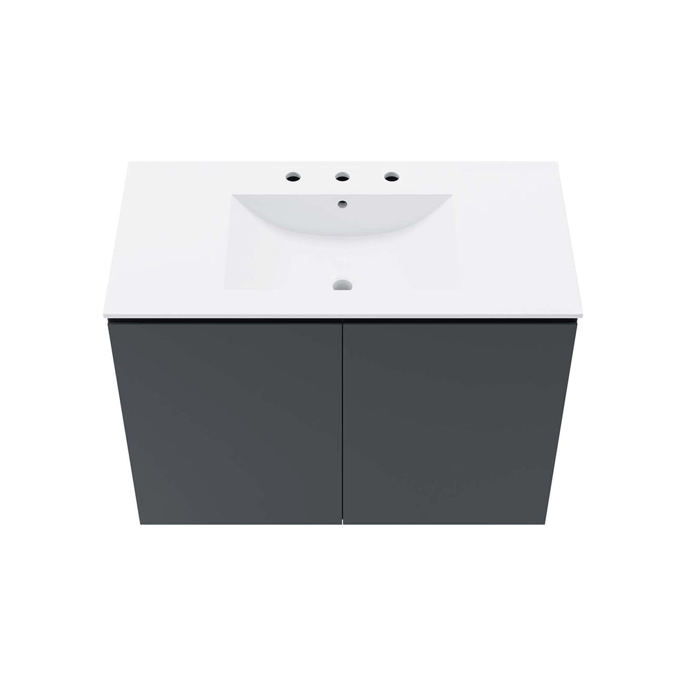 Bryn 36" Wall-Mount Bathroom Vanity By Modway - EEI-5779 | Bathroom Accessories | Modishstore - 12