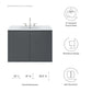 Bryn 36" Wall-Mount Bathroom Vanity By Modway - EEI-5779-GRY-BLK | Bathroom Accessories |  Modishstore - 15