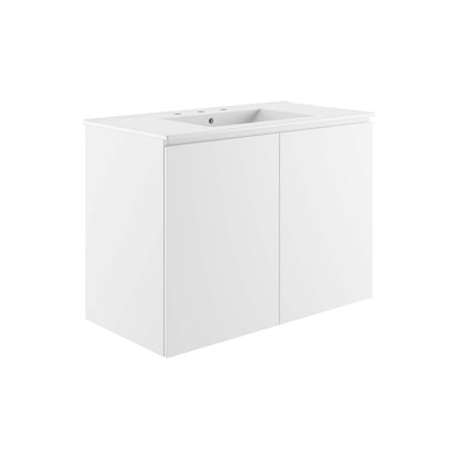 Bryn 36" Wall-Mount Bathroom Vanity By Modway - EEI-5779 | Bathroom Accessories | Modishstore - 25