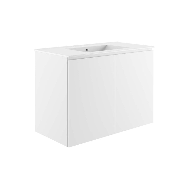 Bryn 36" Wall-Mount Bathroom Vanity By Modway - EEI-5779 | Bathroom Accessories | Modishstore - 25