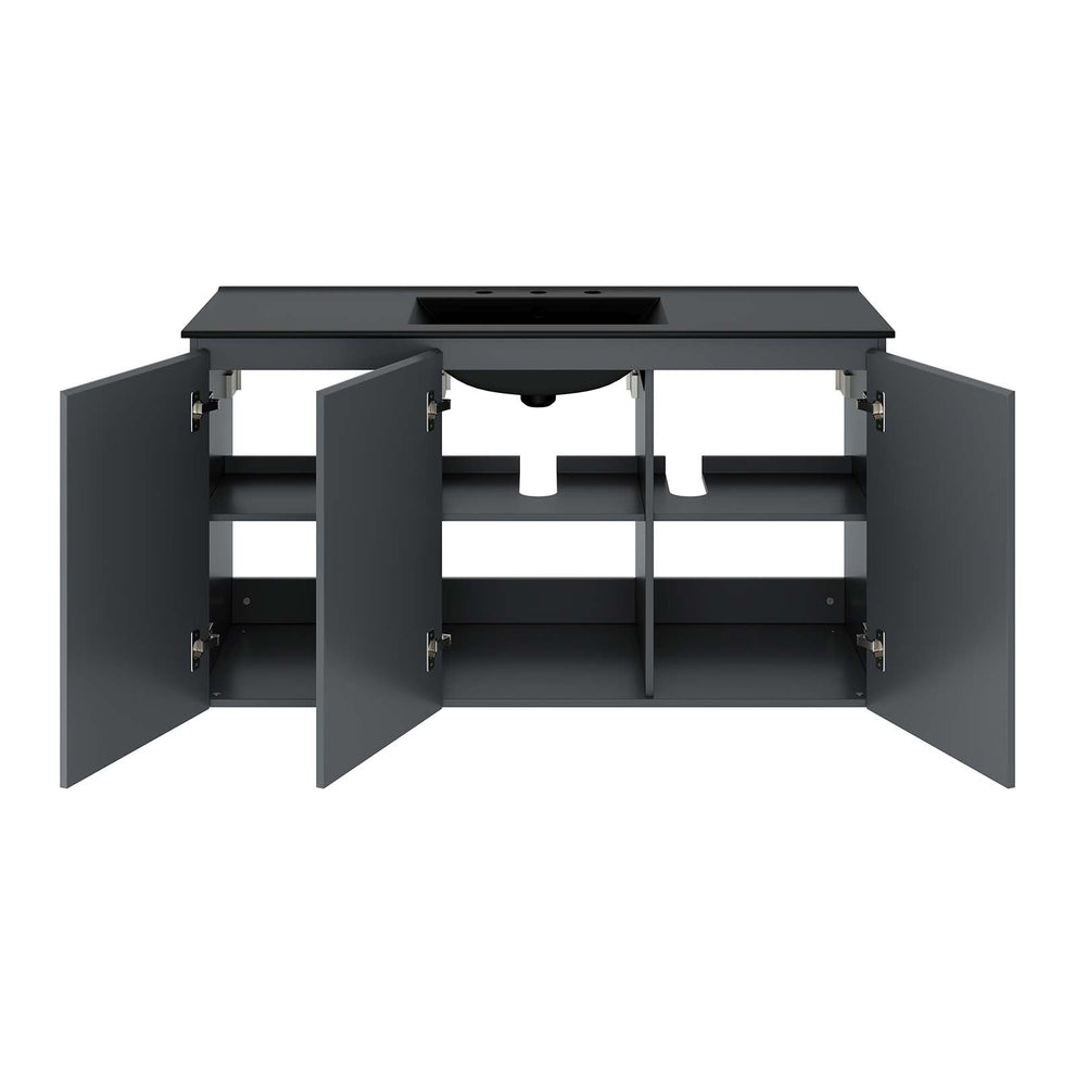 Bryn 48" Wall-Mount Bathroom Vanity By Modway - EEI-5780 | Bathroom Accessories | Modishstore - 4