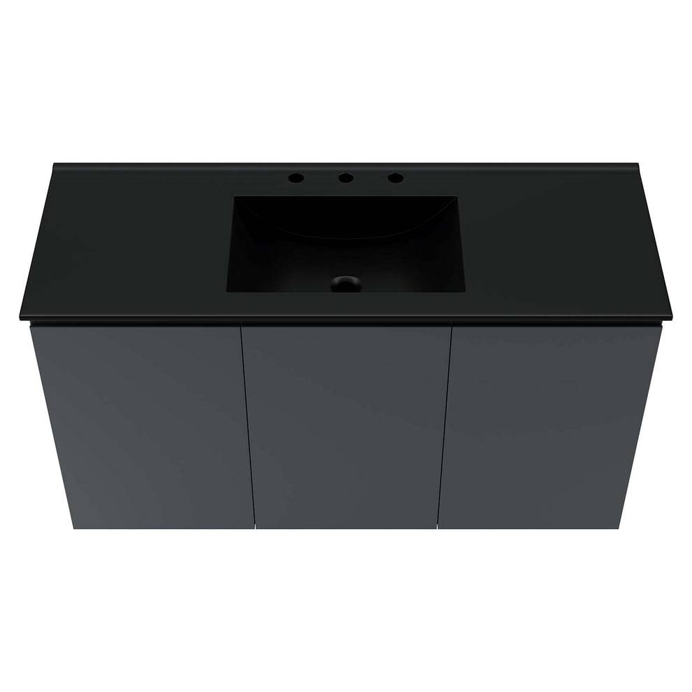 Bryn 48" Wall-Mount Bathroom Vanity By Modway - EEI-5780 | Bathroom Accessories | Modishstore - 5