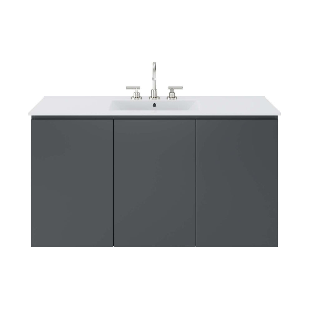 Bryn 48" Wall-Mount Bathroom Vanity By Modway - EEI-5780 | Bathroom Accessories | Modishstore - 13