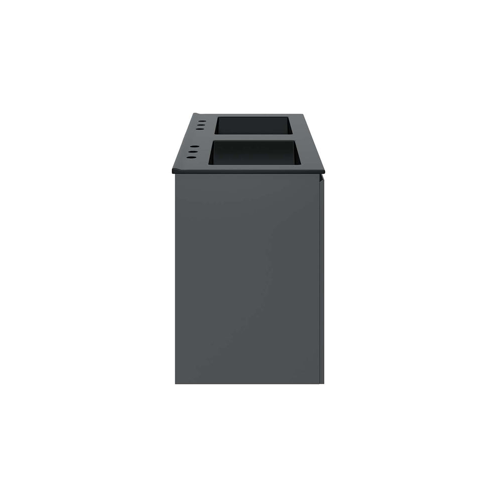Bryn 48" Wall-Mount Double Sink Bathroom Vanity By Modway - EEI-5781 | Bathroom Accessories | Modishstore - 3