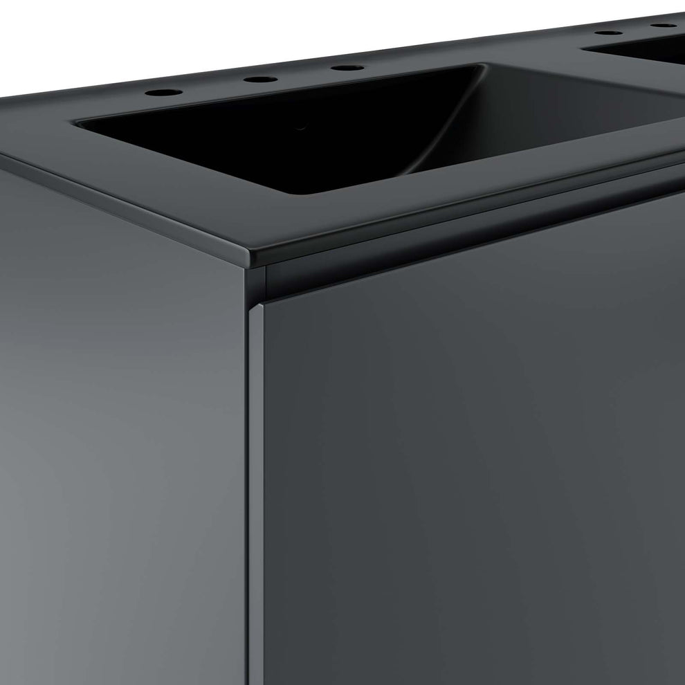 Bryn 48" Wall-Mount Double Sink Bathroom Vanity By Modway - EEI-5781 | Bathroom Accessories | Modishstore - 7