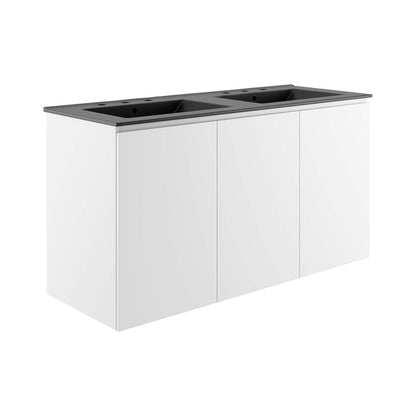 Bryn 48" Wall-Mount Double Sink Bathroom Vanity By Modway - EEI-5781 | Bathroom Accessories | Modishstore - 17