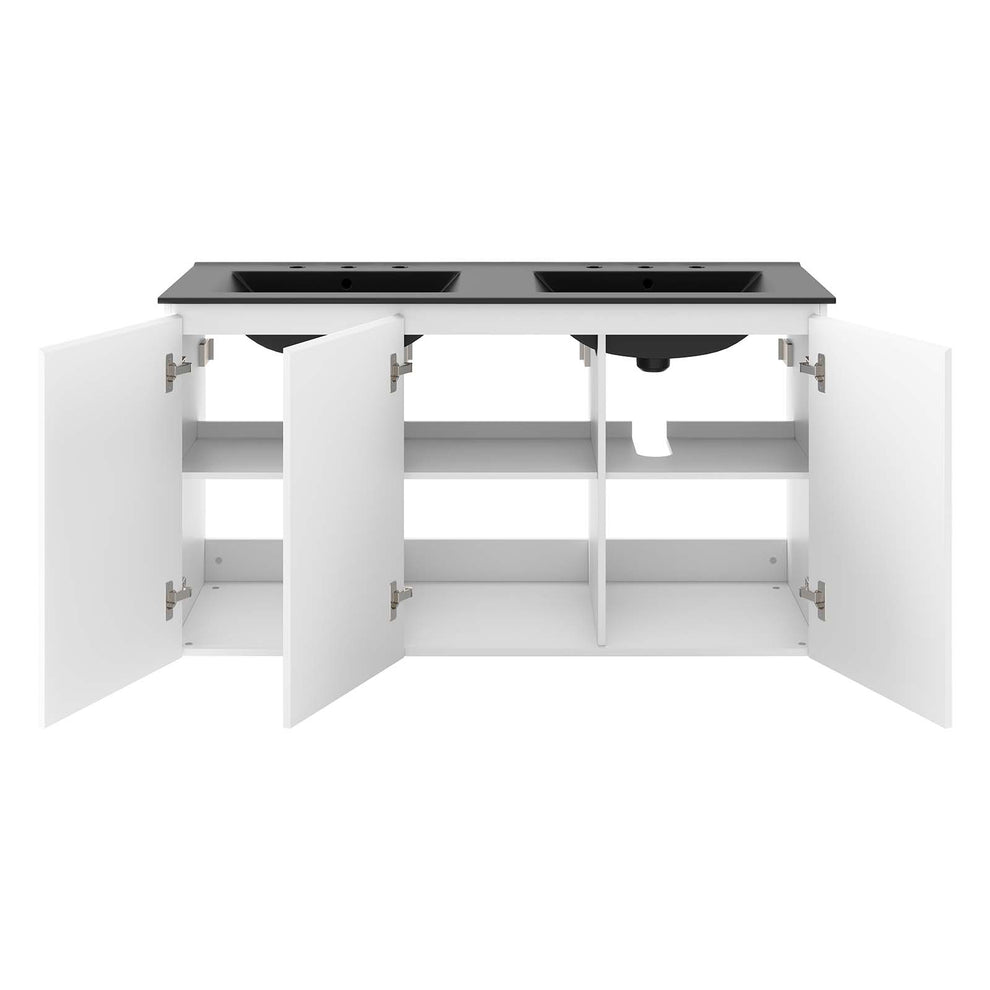 Bryn 48" Wall-Mount Double Sink Bathroom Vanity By Modway - EEI-5781 | Bathroom Accessories | Modishstore - 19