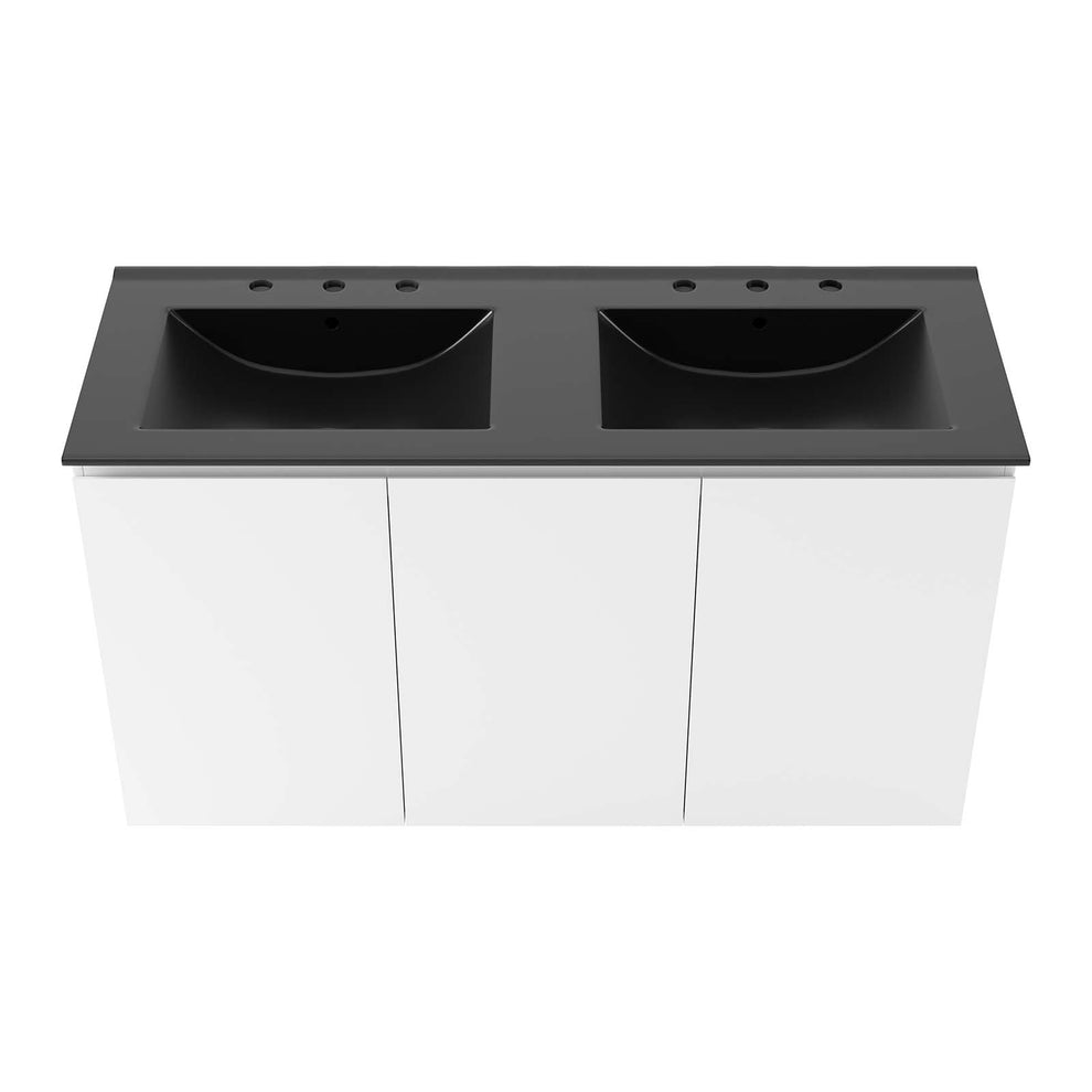 Bryn 48" Wall-Mount Double Sink Bathroom Vanity By Modway - EEI-5781 | Bathroom Accessories | Modishstore - 20