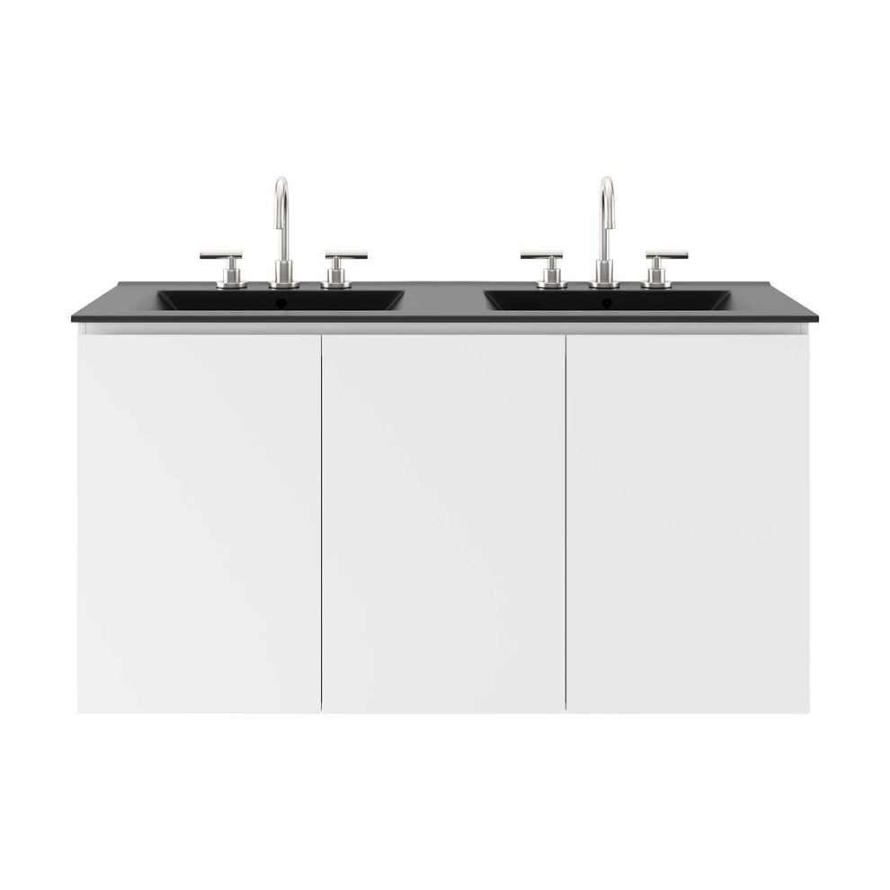 Bryn 48" Wall-Mount Double Sink Bathroom Vanity By Modway - EEI-5781 | Bathroom Accessories | Modishstore - 21