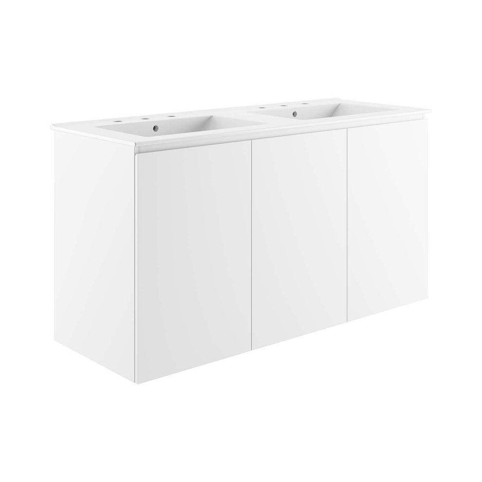 Bryn 48" Wall-Mount Double Sink Bathroom Vanity By Modway - EEI-5781 | Bathroom Accessories | Modishstore - 25