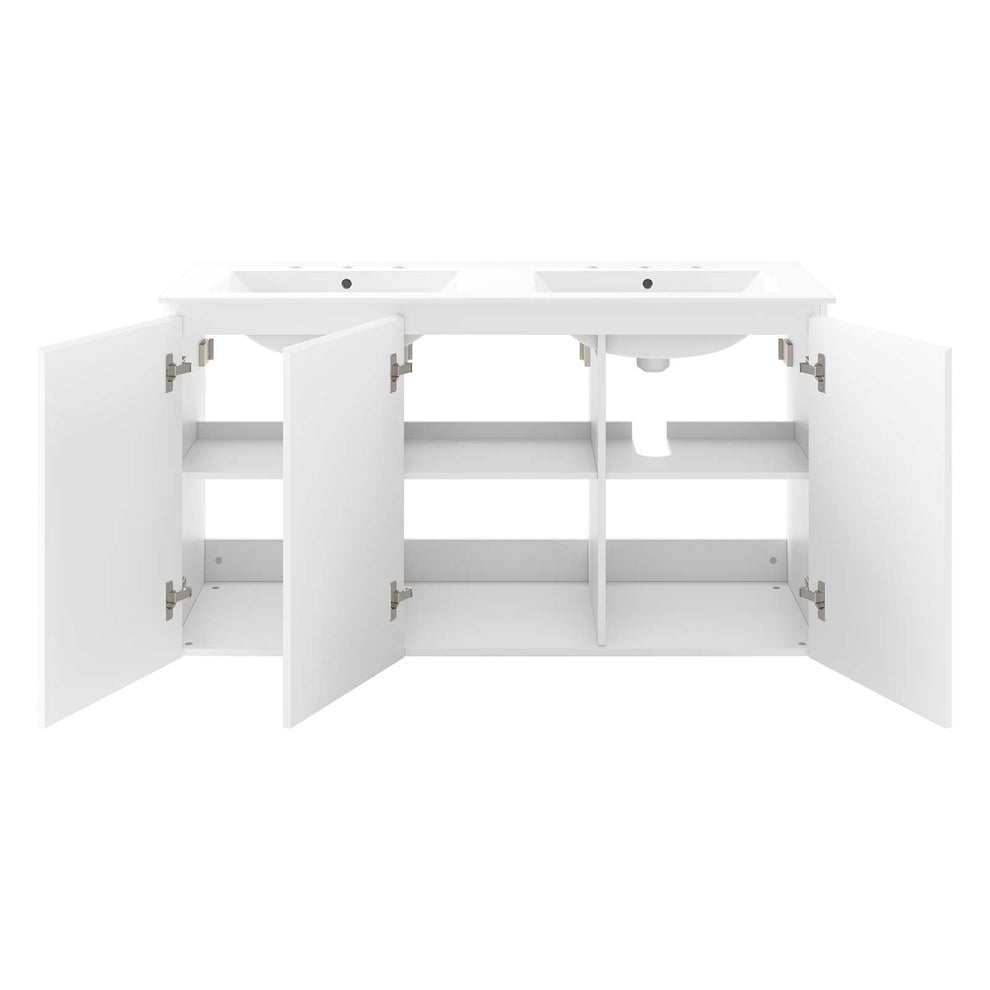 Bryn 48" Wall-Mount Double Sink Bathroom Vanity By Modway - EEI-5781 | Bathroom Accessories | Modishstore - 27