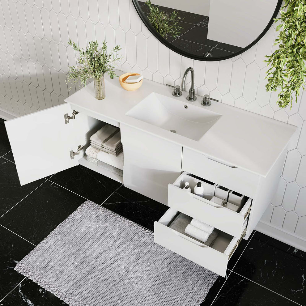 Vitality 48" Single Sink Bathroom Vanity By Modway - EEI-5784 | Bathroom Accessories | Modishstore - 31