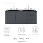 Vitality 48" Double Sink Bathroom Vanity By Modway - EEI-5785 | Bathroom Accessories | Modishstore - 8