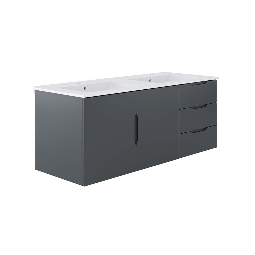 Vitality 48" Double Sink Bathroom Vanity By Modway - EEI-5785 | Bathroom Accessories | Modishstore - 9