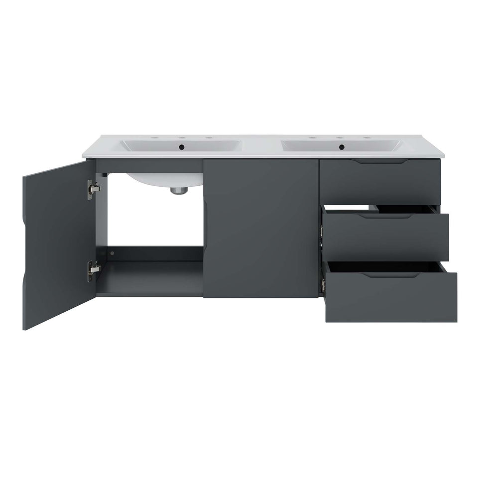 Vitality 48" Double Sink Bathroom Vanity By Modway - EEI-5785 | Bathroom Accessories | Modishstore - 12
