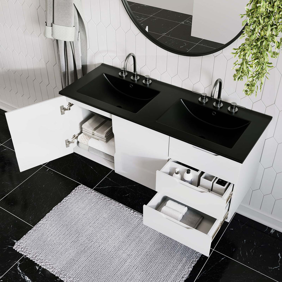 Vitality 48" Double Sink Bathroom Vanity By Modway - EEI-5785 | Bathroom Accessories | Modishstore - 23