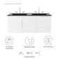 Vitality 48" Double Sink Bathroom Vanity By Modway - EEI-5785 | Bathroom Accessories | Modishstore - 24