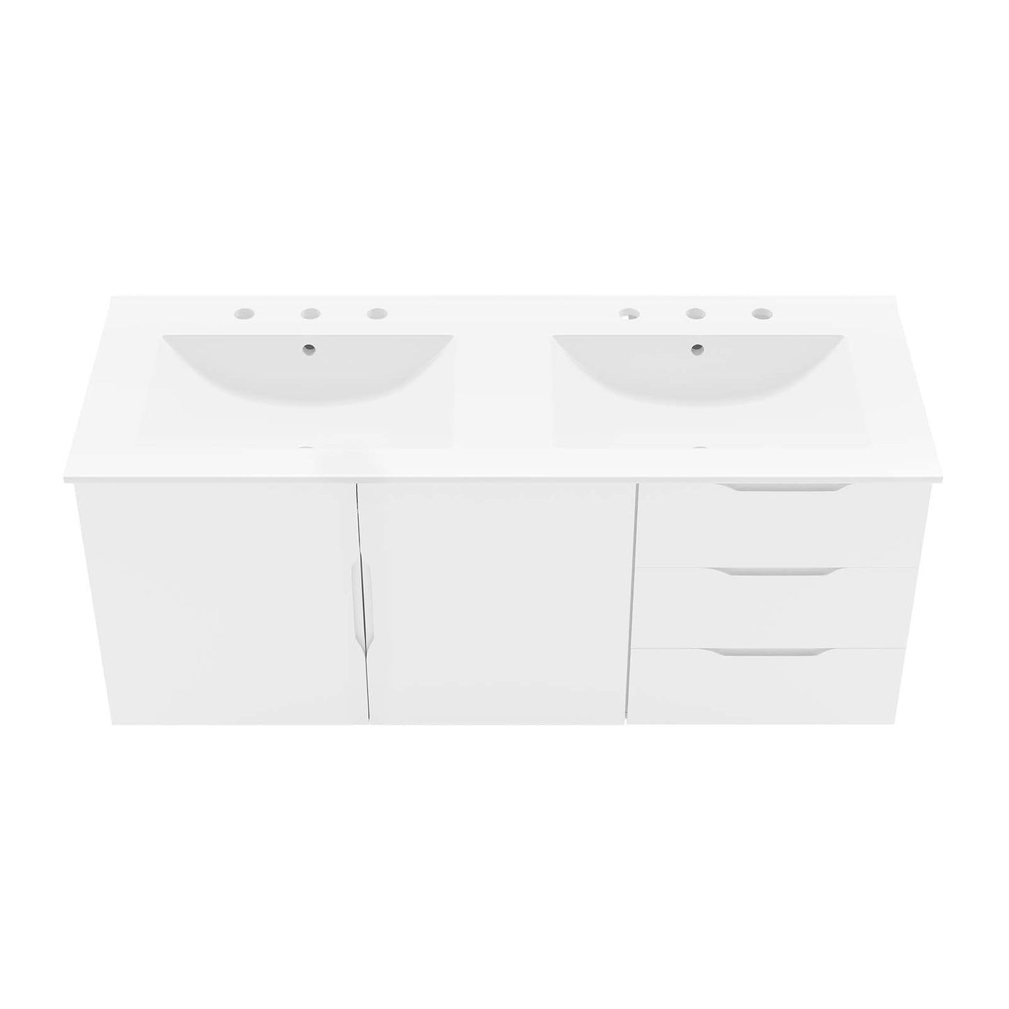 Vitality 48" Double Sink Bathroom Vanity By Modway - EEI-5785-GRY-BLK | Bathroom Accessories |  Modishstore - 29