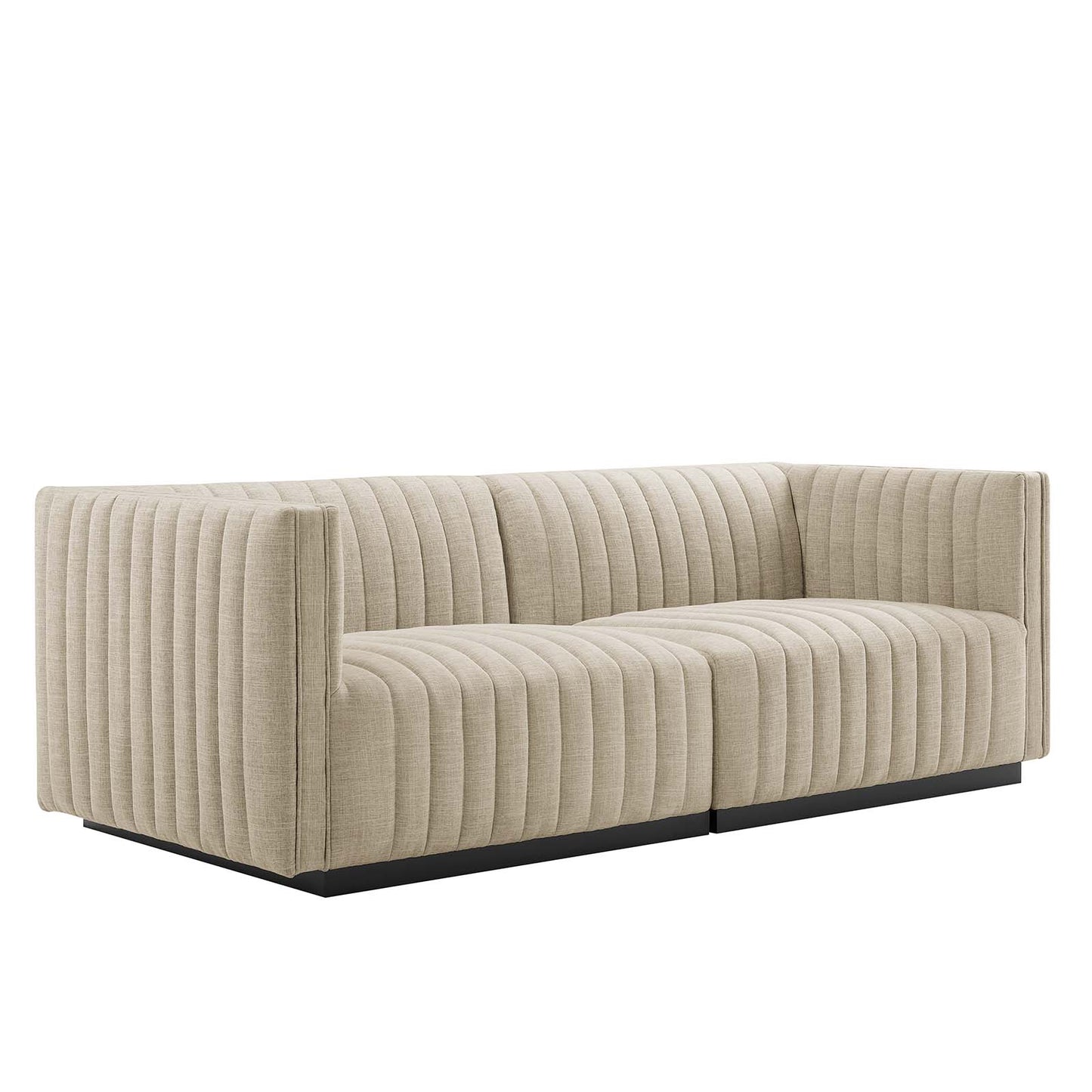 Conjure Channel Tufted Upholstered Fabric Loveseat By Modway - EEI-5786 | Loveseats | Modishstore - 2