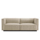 Conjure Channel Tufted Upholstered Fabric Loveseat By Modway - EEI-5786 | Loveseats | Modishstore - 4