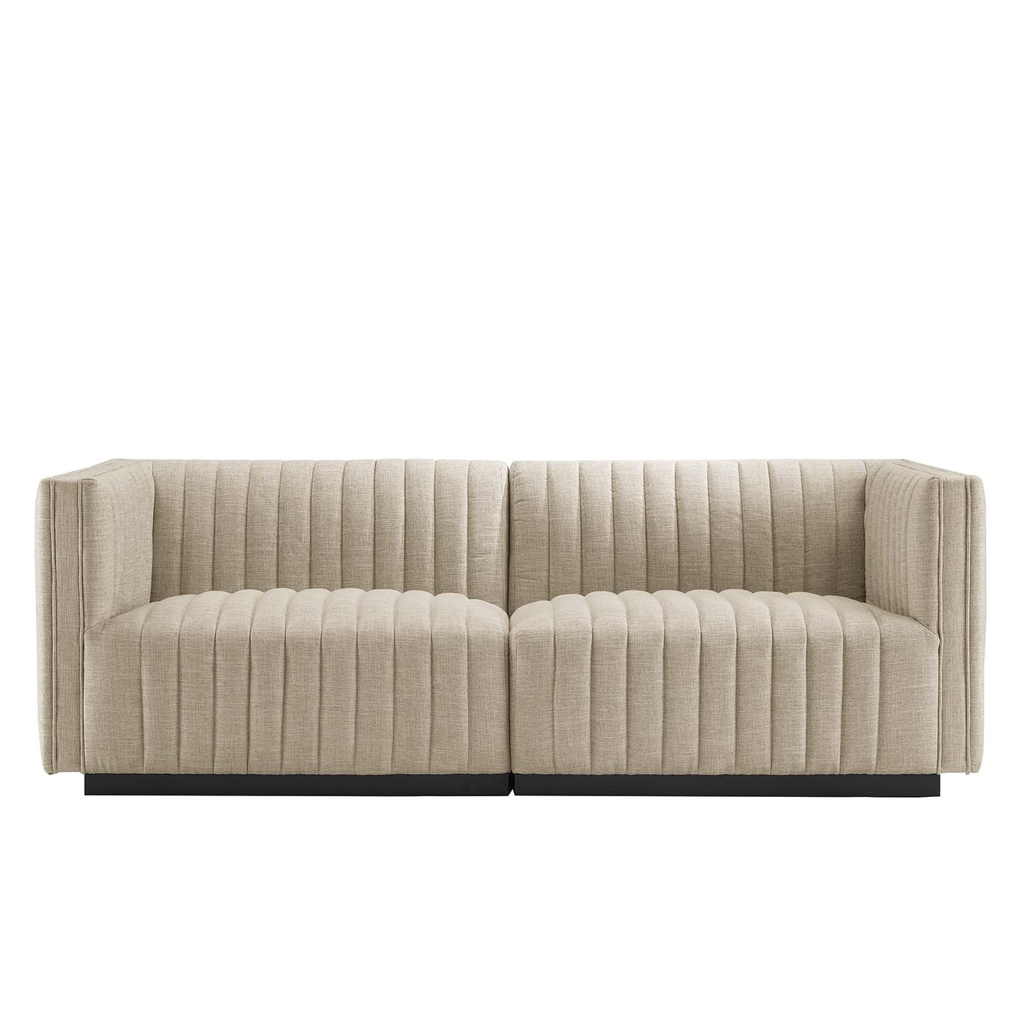 Conjure Channel Tufted Upholstered Fabric Loveseat By Modway - EEI-5786 | Loveseats | Modishstore - 4