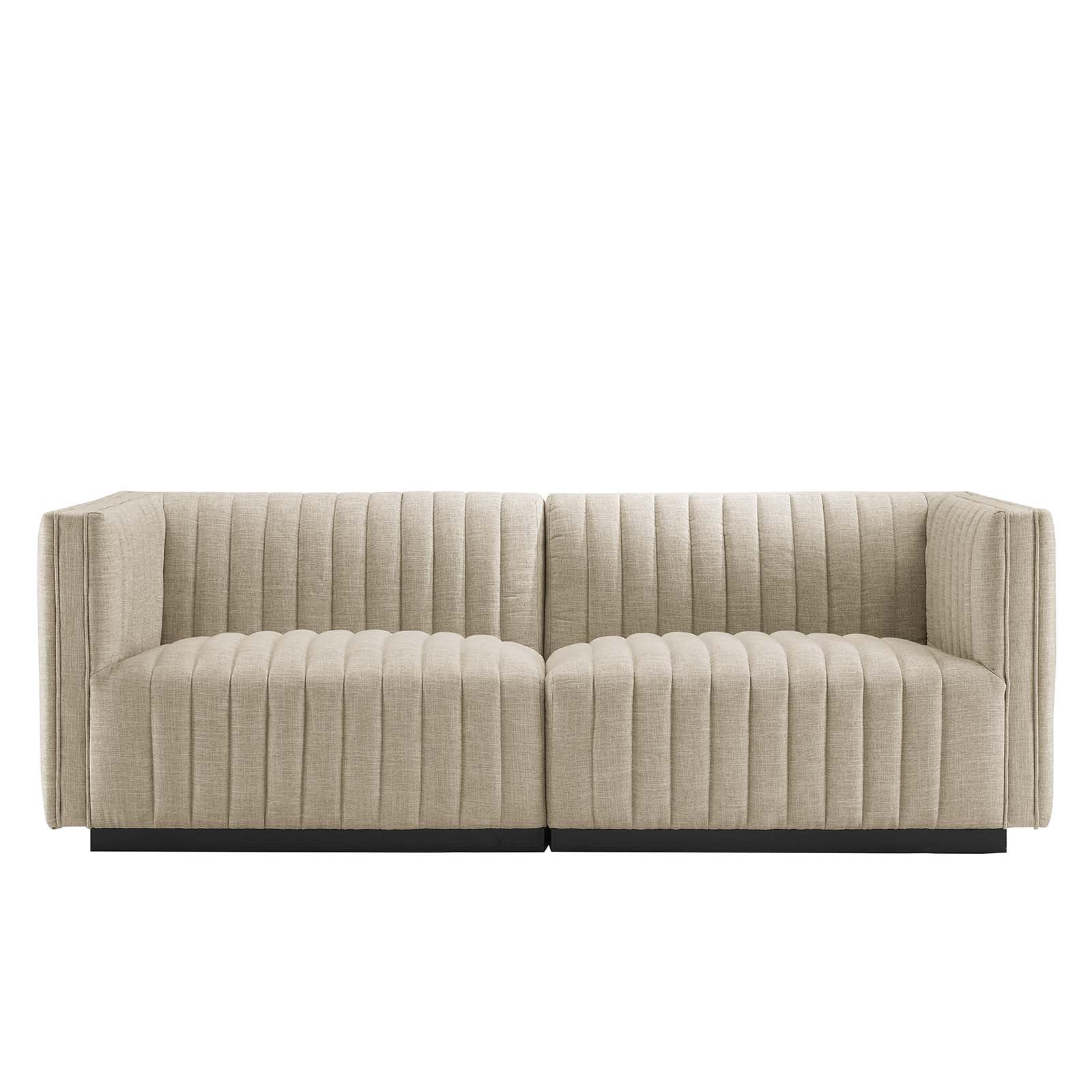 Conjure Channel Tufted Upholstered Fabric Loveseat By Modway - EEI-5786 | Loveseats | Modishstore - 4