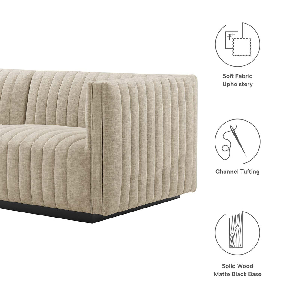 Conjure Channel Tufted Upholstered Fabric Sofa By Modway - EEI-5787 | Sofas | Modishstore - 5