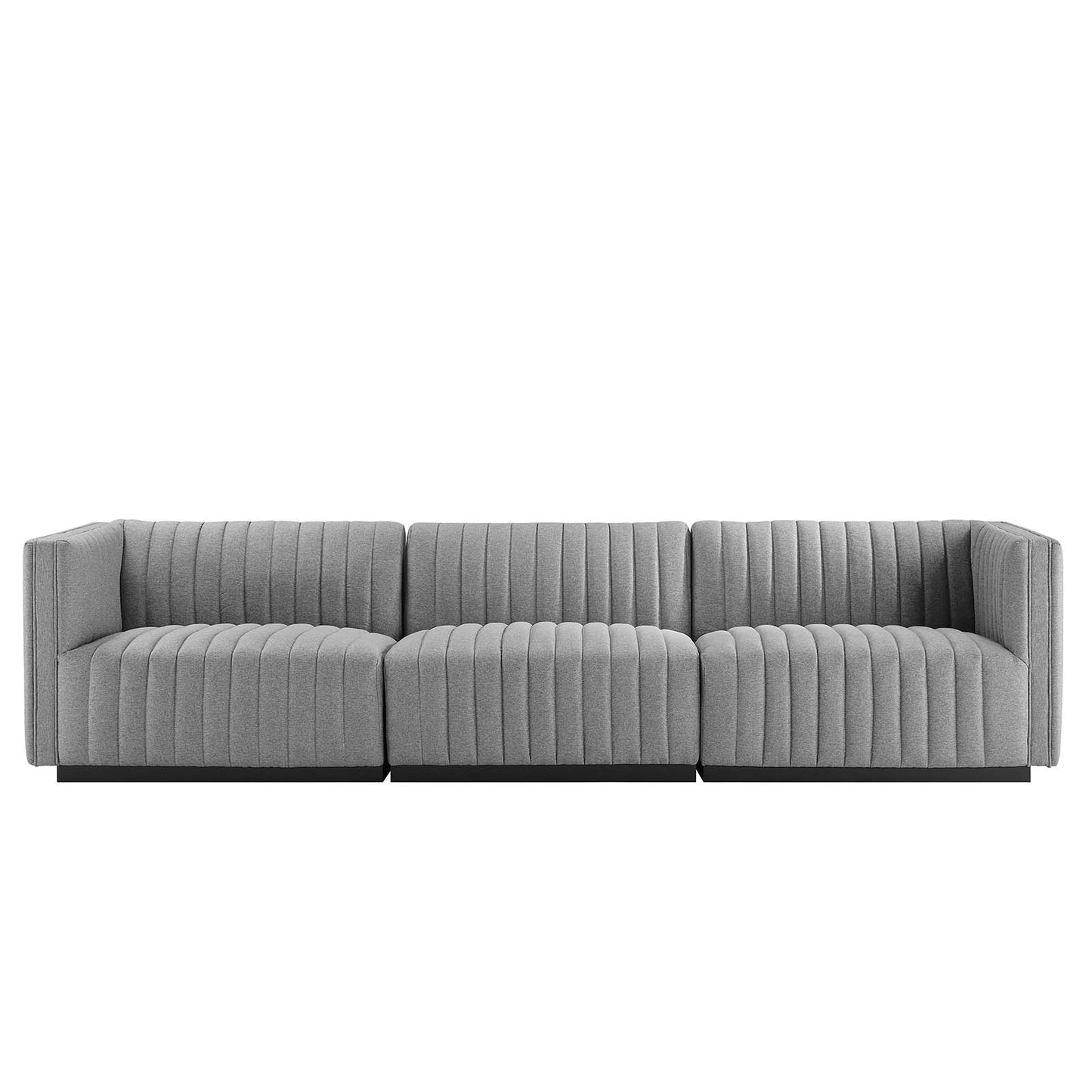 Conjure Channel Tufted Upholstered Fabric Sofa By Modway - EEI-5787 | Sofas | Modishstore - 20
