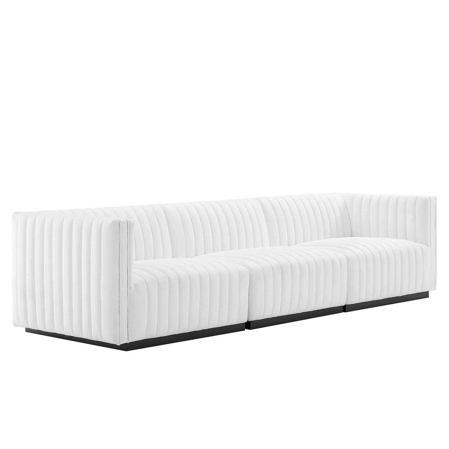 Conjure Channel Tufted Upholstered Fabric Sofa By Modway - EEI-5787 | Sofas | Modishstore - 27