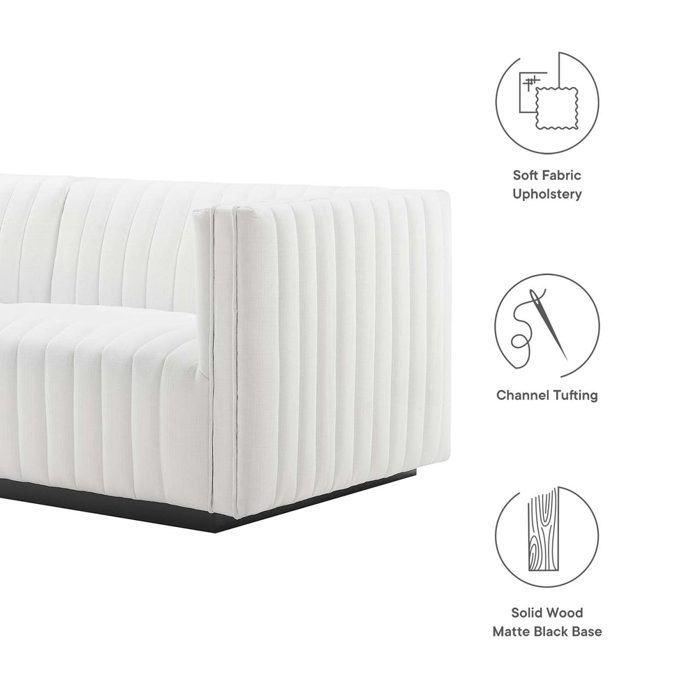 Conjure Channel Tufted Upholstered Fabric Sofa By Modway - EEI-5787 | Sofas | Modishstore - 30