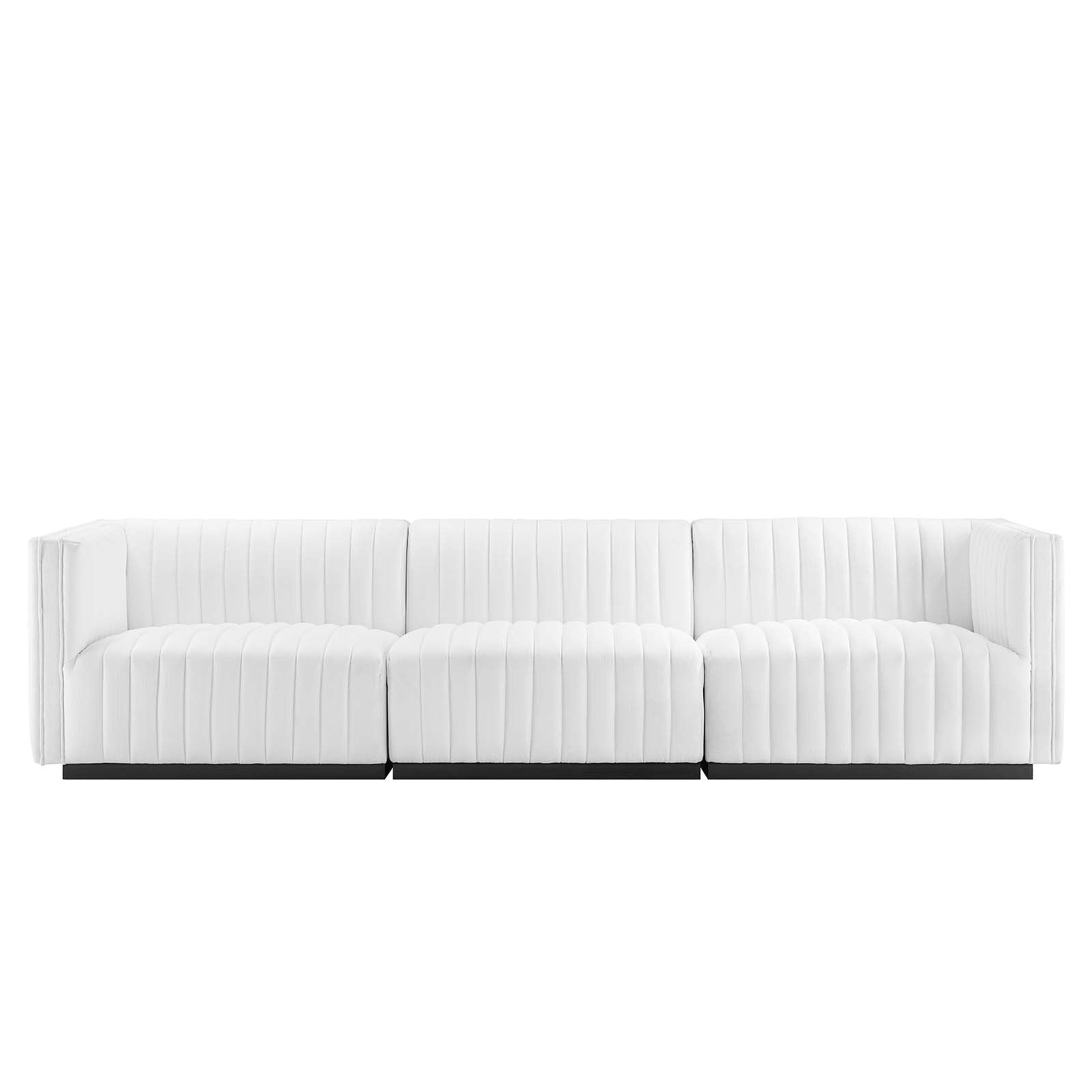 Conjure Channel Tufted Upholstered Fabric Sofa By Modway - EEI-5787 | Sofas | Modishstore - 33