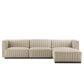 Conjure Channel Tufted Upholstered Fabric 4-Piece Sectional Sofa By Modway - EEI-5788 | Sectional | Modishstore - 10