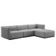Conjure Channel Tufted Upholstered Fabric 4-Piece Sectional Sofa By Modway - EEI-5788 | Sectional | Modishstore - 17