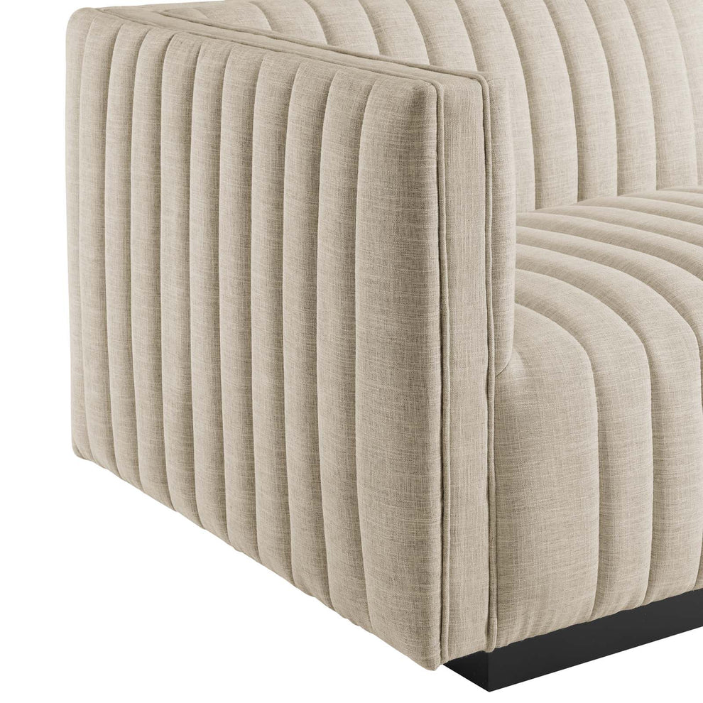 Conjure Channel Tufted Upholstered Fabric 4-Piece Sofa By Modway - EEI-5789 | Sectional | Modishstore - 10