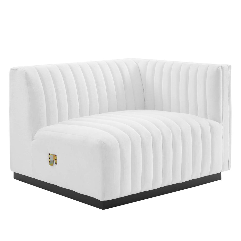 Conjure Channel Tufted Upholstered Fabric 4-Piece Sofa By Modway - EEI-5789 | Sectional | Modishstore - 28