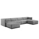 Conjure Channel Tufted Upholstered Fabric 6-Piece Sectional Sofa By Modway - EEI-5790 | Sectional | Modishstore - 17