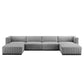 Conjure Channel Tufted Upholstered Fabric 6-Piece Sectional Sofa By Modway - EEI-5790 | Sectional | Modishstore - 26