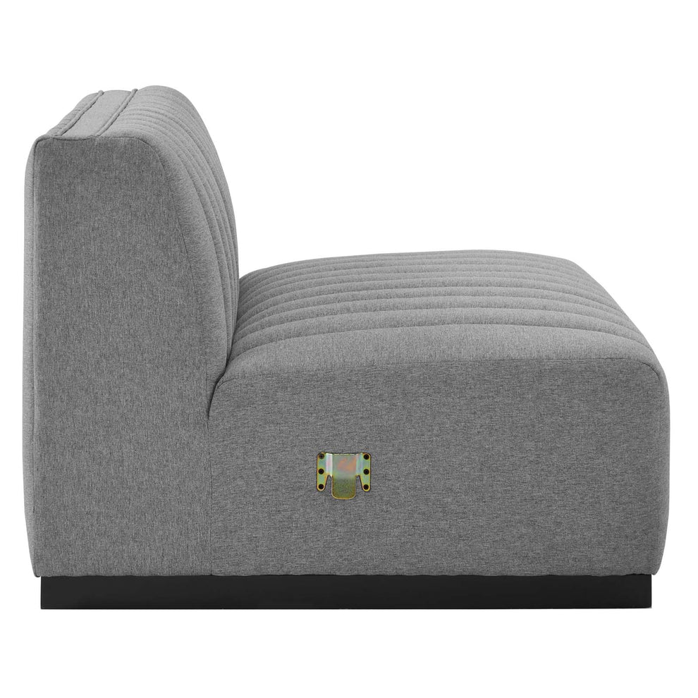 Conjure Channel Tufted Upholstered Fabric 6-Piece Sectional Sofa By Modway - EEI-5790 | Sectional | Modishstore - 31