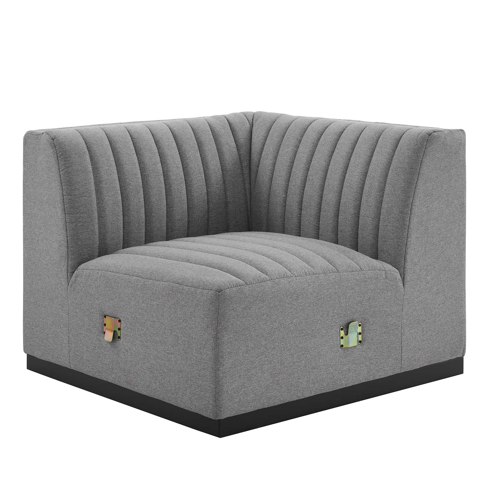 Conjure Channel Tufted Upholstered Fabric 6-Piece U-Shaped Sectional By Modway - EEI-5795 | Sectional | Modishstore - 20