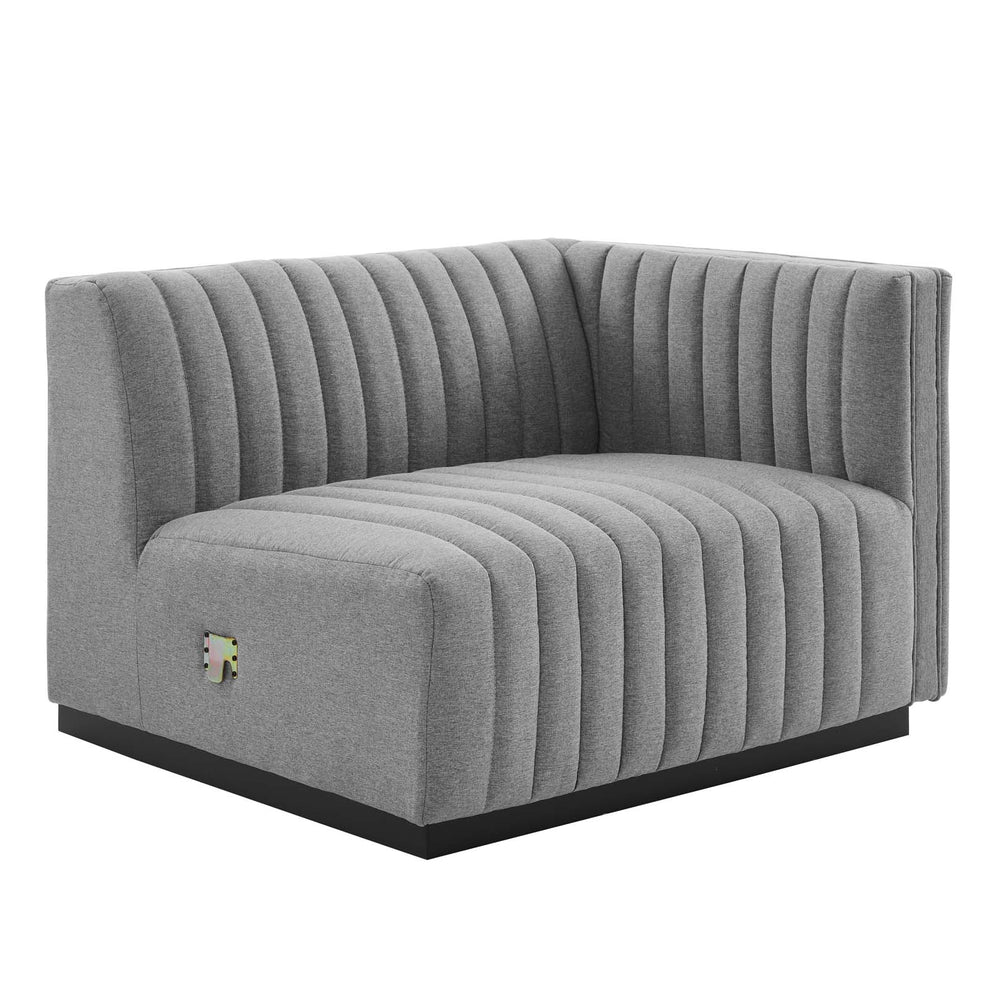 Conjure Channel Tufted Upholstered Fabric 6-Piece U-Shaped Sectional By Modway - EEI-5795 | Sectional | Modishstore - 23