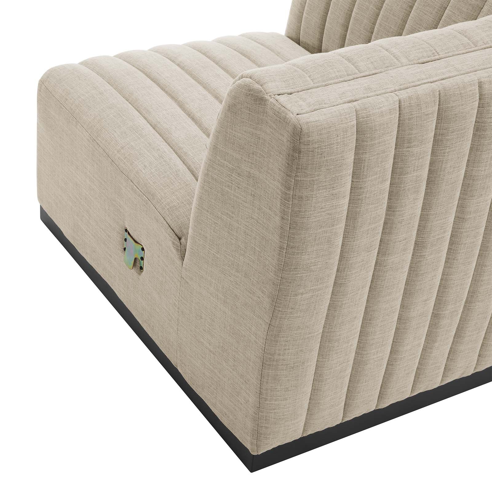 Conjure Channel Tufted Upholstered Fabric 5-Piece Sectional By Modway - EEI-5796 | Sectional | Modishstore - 3