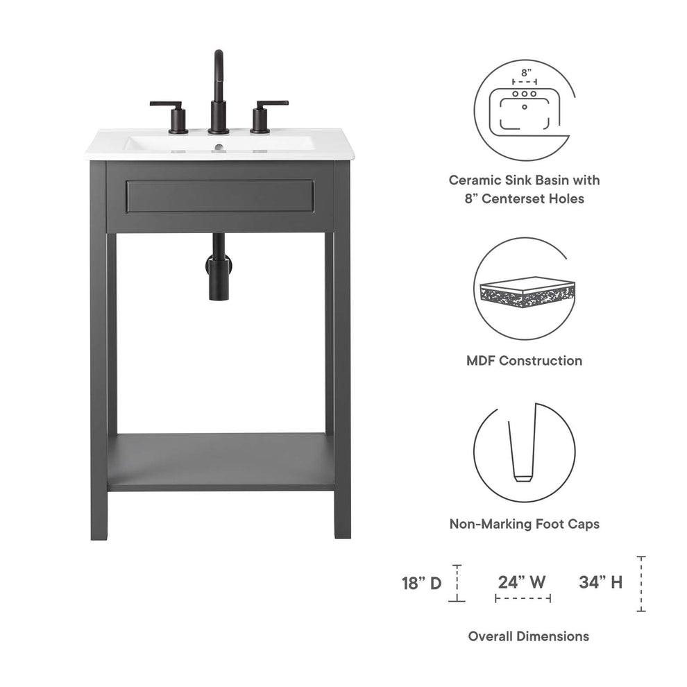 Altura 24" Bathroom Vanity By Modway - EEI-5798 | Bathroom Accessories | Modishstore - 16