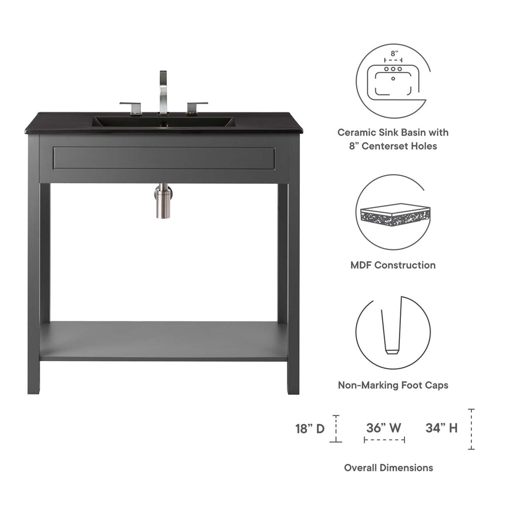 Altura 36" Bathroom Vanity By Modway - EEI-5799 | Bathroom Accessories | Modishstore - 8