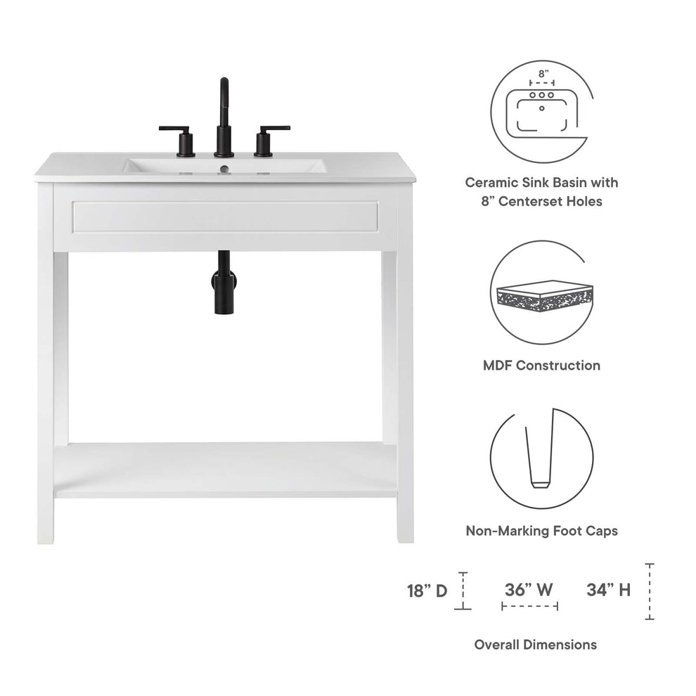 Altura 36" Bathroom Vanity By Modway - EEI-5799 | Bathroom Accessories | Modishstore - 32