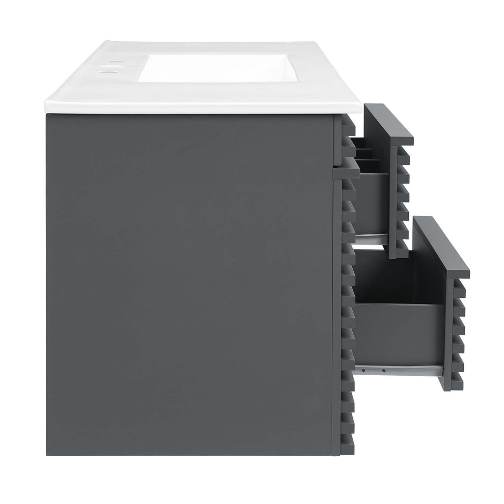 Render 48" Wall-Mount Bathroom Vanity By Modway - EEI-5801 | Bathroom Accessories | Modishstore - 35